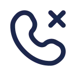 Call Cancel Rounded SVG Icon